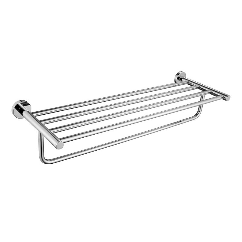 Polished Chrome Modern Bathroom Accessory Set with Towel Bar/Paper Holder Clearhalo 'Bathroom Hardware Sets' 'Bathroom Hardware' 'Bathroom Remodel & Bathroom Fixtures' 'bathroom_hardware_sets' 'Home Improvement' 'home_improvement' 'home_improvement_bathroom_hardware_sets' 6864740