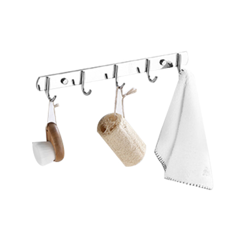 Modern Bathroom Set with Bath Shelf/Towel Bar Polished Chrome Bathroom Accessory Kit Clearhalo 'Bathroom Hardware Sets' 'Bathroom Hardware' 'Bathroom Remodel & Bathroom Fixtures' 'bathroom_hardware_sets' 'Home Improvement' 'home_improvement' 'home_improvement_bathroom_hardware_sets' 6864774