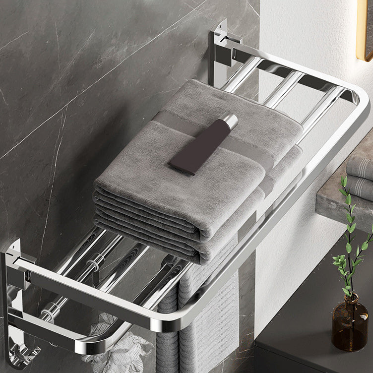 Modern Bathroom Accessory Kit Paper Holder Bath Shelf Stainless Steel Bathroom Hardware Towel Rack (24"L) Clearhalo 'Bathroom Hardware Sets' 'Bathroom Hardware' 'Bathroom Remodel & Bathroom Fixtures' 'bathroom_hardware_sets' 'Home Improvement' 'home_improvement' 'home_improvement_bathroom_hardware_sets' 6864799