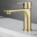 Modern Vessel Faucet Copper Single Handle Low Arc Vessel Faucet for Home Clearhalo 'Bathroom Remodel & Bathroom Fixtures' 'Bathroom Sink Faucets' 'Bathroom Sinks & Faucet Components' 'bathroom_sink_faucets' 'Home Improvement' 'home_improvement' 'home_improvement_bathroom_sink_faucets' 6871223