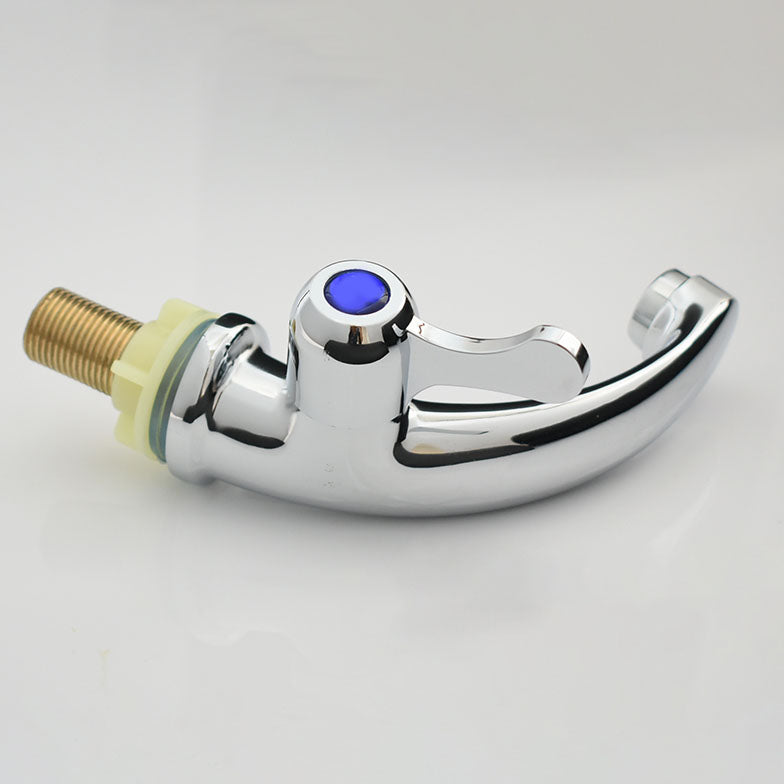 Modern Bathroom Faucet Chrome Knob Handle with Water Hose Vessel Sink Faucet Clearhalo 'Bathroom Remodel & Bathroom Fixtures' 'Bathroom Sink Faucets' 'Bathroom Sinks & Faucet Components' 'bathroom_sink_faucets' 'Home Improvement' 'home_improvement' 'home_improvement_bathroom_sink_faucets' 6871270