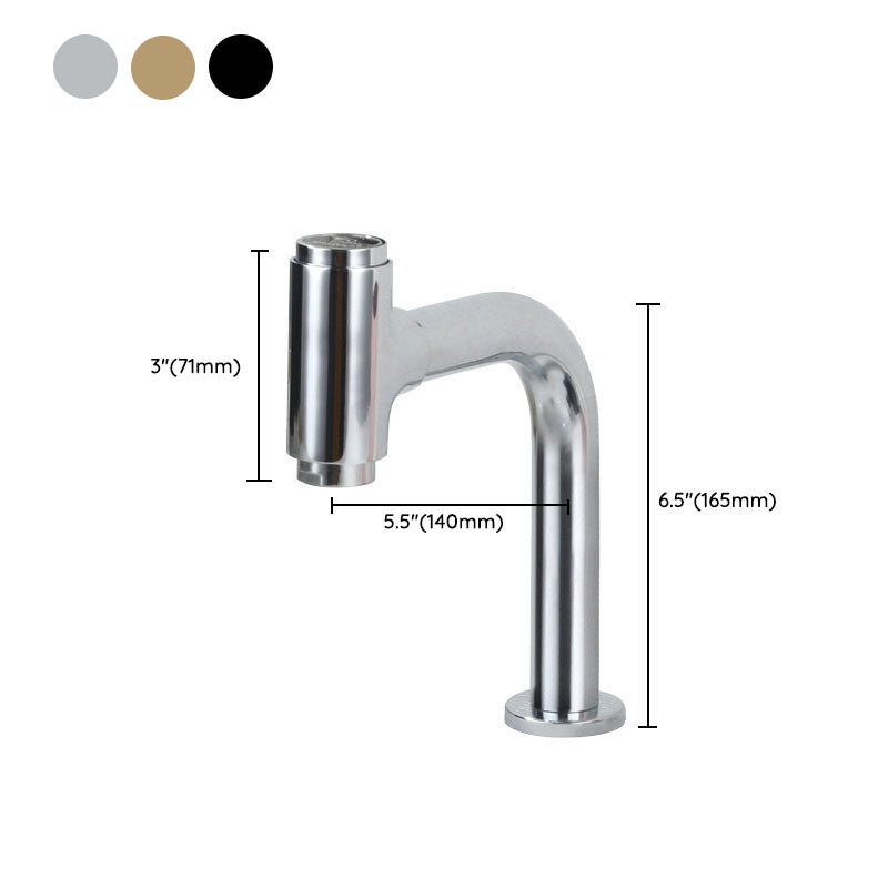 Modern Style Vanity Sink Faucet Swivel Spout Bathroom Faucet Clearhalo 'Bathroom Remodel & Bathroom Fixtures' 'Bathroom Sink Faucets' 'Bathroom Sinks & Faucet Components' 'bathroom_sink_faucets' 'Home Improvement' 'home_improvement' 'home_improvement_bathroom_sink_faucets' 6871366