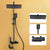 Modern Shower System Square Brass Temperature Control Wall Mounted Shower Combo Black Clearhalo 'Bathroom Remodel & Bathroom Fixtures' 'Home Improvement' 'home_improvement' 'home_improvement_shower_faucets' 'Shower Faucets & Systems' 'shower_faucets' 'Showers & Bathtubs Plumbing' 'Showers & Bathtubs' 6871452