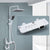 Modern Shower Trim Brass Temperature Control Wall Mounted Shower Combo White Clearhalo 'Bathroom Remodel & Bathroom Fixtures' 'Home Improvement' 'home_improvement' 'home_improvement_shower_faucets' 'Shower Faucets & Systems' 'shower_faucets' 'Showers & Bathtubs Plumbing' 'Showers & Bathtubs' 6871482