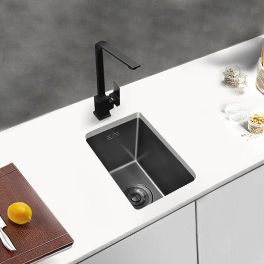 Classic Black Sink Overflow Stainless Steel Workstation Sink with Faucet Clearhalo 'Home Improvement' 'home_improvement' 'home_improvement_kitchen_sinks' 'Kitchen Remodel & Kitchen Fixtures' 'Kitchen Sinks & Faucet Components' 'Kitchen Sinks' 'kitchen_sinks' 6871532