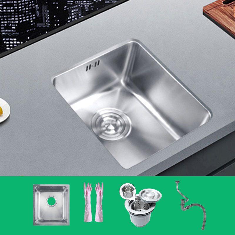Classic Single Basin Sink Stainless Steel Workstation Sink with Faucet Sink Only None Clearhalo 'Home Improvement' 'home_improvement' 'home_improvement_kitchen_sinks' 'Kitchen Remodel & Kitchen Fixtures' 'Kitchen Sinks & Faucet Components' 'Kitchen Sinks' 'kitchen_sinks' 6871560