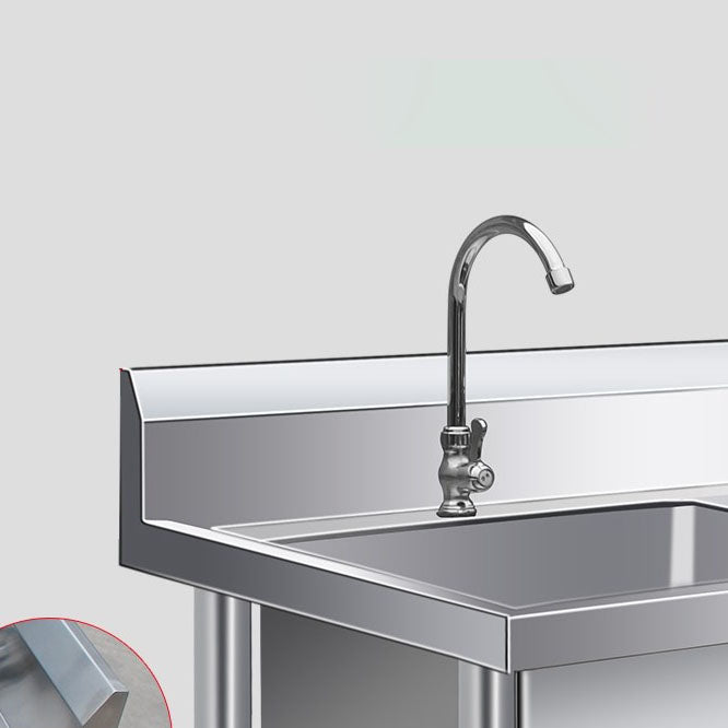 Simple Kitchen Sink Triple Bowl Stainless Steel Sink with Faucets Clearhalo 'Home Improvement' 'home_improvement' 'home_improvement_kitchen_sinks' 'Kitchen Remodel & Kitchen Fixtures' 'Kitchen Sinks & Faucet Components' 'Kitchen Sinks' 'kitchen_sinks' 6871697