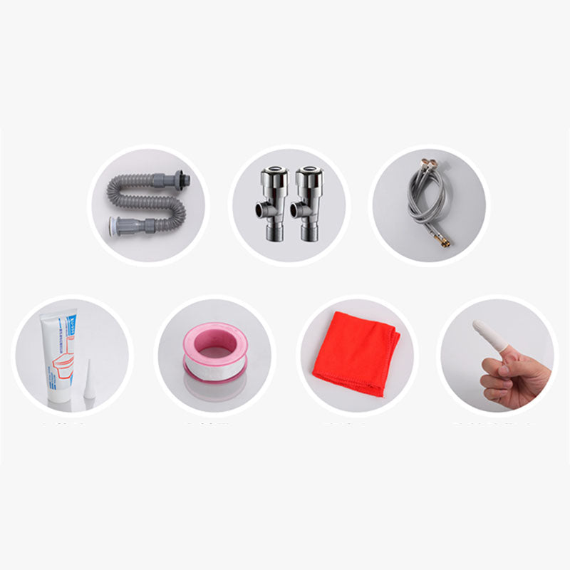 White Bathroom Sink Vessel Porcelain Bathroom Sink (Not Including Faucet) Clearhalo 'Bathroom Remodel & Bathroom Fixtures' 'Bathroom Sinks & Faucet Components' 'Bathroom Sinks' 'bathroom_sink' 'Home Improvement' 'home_improvement' 'home_improvement_bathroom_sink' 6871780