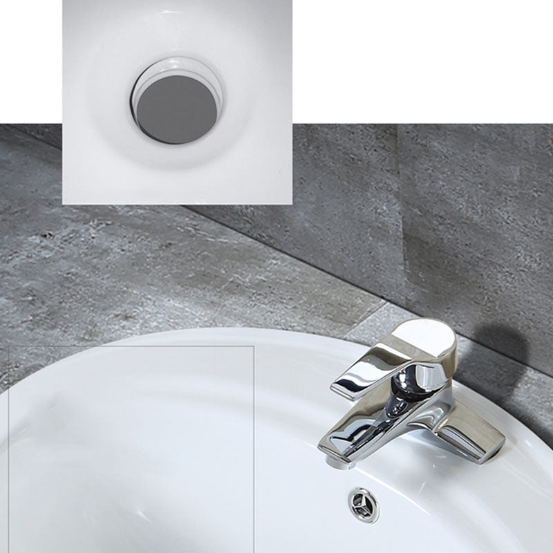 Classical Basin Sink Solid Color Porcelain Bathroom Sink in White Clearhalo 'Bathroom Remodel & Bathroom Fixtures' 'Bathroom Sinks & Faucet Components' 'Bathroom Sinks' 'bathroom_sink' 'Home Improvement' 'home_improvement' 'home_improvement_bathroom_sink' 6871844