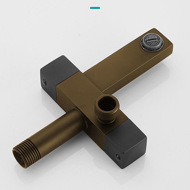 Modern Tub Filler Wall Mount Handshower Swivel Copper Tub Filler with Single Lever Handle Clearhalo 'Bathroom Remodel & Bathroom Fixtures' 'Bathtub Faucets' 'bathtub_faucets' 'Home Improvement' 'home_improvement' 'home_improvement_bathtub_faucets' 6872039