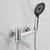 Bathroom Faucet Handheld Shower Head Rod Handle Bathtub Faucet Silver Clearhalo 'Bathroom Remodel & Bathroom Fixtures' 'Bathtub Faucets' 'bathtub_faucets' 'Home Improvement' 'home_improvement' 'home_improvement_bathtub_faucets' 6872089