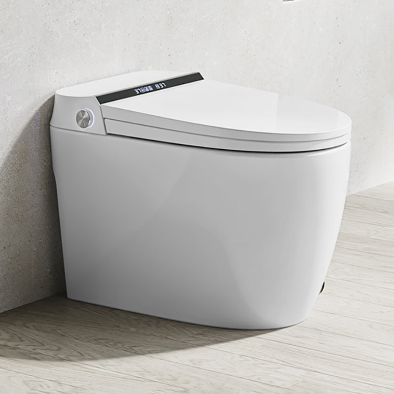 Contemporary Elongated Warm Air Dryer Ceramic Foot Sensor Floor Mount Bidet Clearhalo 'Bathroom Remodel & Bathroom Fixtures' 'Bidets' 'Home Improvement' 'home_improvement' 'home_improvement_bidets' 'Toilets & Bidets' 6872286