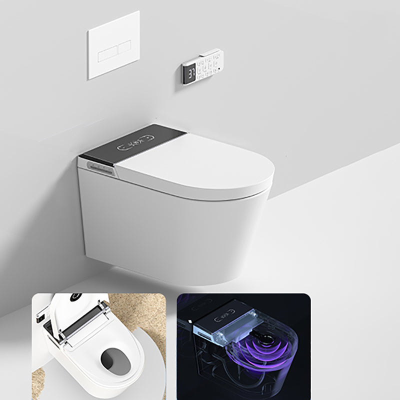 Toilet Bidet and Seat Antimicrobial Dryer Wall Mounted Bidet Bidet with High Water Tank Clearhalo 'Bathroom Remodel & Bathroom Fixtures' 'Bidets' 'Home Improvement' 'home_improvement' 'home_improvement_bidets' 'Toilets & Bidets' 6872366