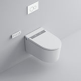 Toilet Bidet and Seat Antimicrobial Dryer Wall Mounted Bidet Clearhalo 'Bathroom Remodel & Bathroom Fixtures' 'Bidets' 'Home Improvement' 'home_improvement' 'home_improvement_bidets' 'Toilets & Bidets' 6872367