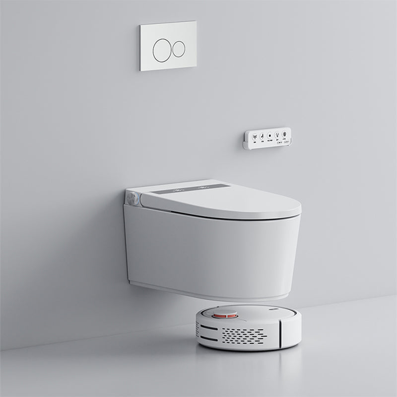 Toilet Bidet and Seat Antimicrobial Dryer Wall Mounted Bidet Clearhalo 'Bathroom Remodel & Bathroom Fixtures' 'Bidets' 'Home Improvement' 'home_improvement' 'home_improvement_bidets' 'Toilets & Bidets' 6872375