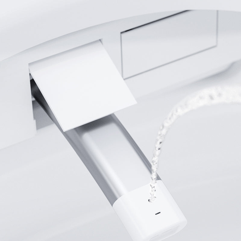 White Bidet Temperature Control Floor Mount Bidet,19.30" High Clearhalo 'Bathroom Remodel & Bathroom Fixtures' 'Bidets' 'Home Improvement' 'home_improvement' 'home_improvement_bidets' 'Toilets & Bidets' 6872386