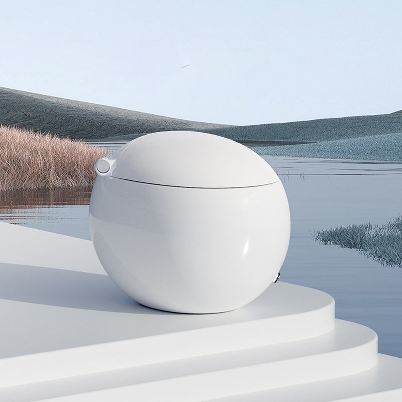 White Bidet Temperature Control Floor Mount Bidet,19.30" High Clearhalo 'Bathroom Remodel & Bathroom Fixtures' 'Bidets' 'Home Improvement' 'home_improvement' 'home_improvement_bidets' 'Toilets & Bidets' 6872389