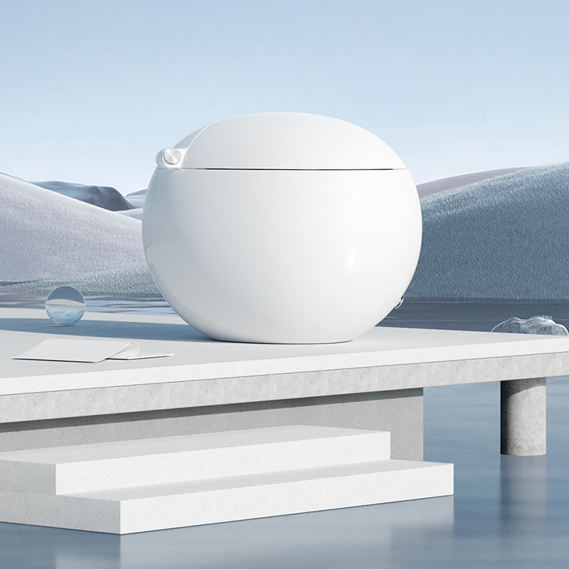 21.25" High White Bidet Temperature Control Floor Mount Bidet Clearhalo 'Bathroom Remodel & Bathroom Fixtures' 'Bidets' 'Home Improvement' 'home_improvement' 'home_improvement_bidets' 'Toilets & Bidets' 6872397