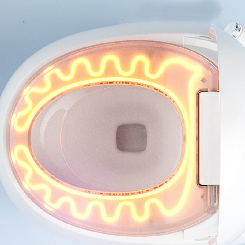 21.25" High White Bidet Temperature Control Floor Mount Bidet Clearhalo 'Bathroom Remodel & Bathroom Fixtures' 'Bidets' 'Home Improvement' 'home_improvement' 'home_improvement_bidets' 'Toilets & Bidets' 6872399