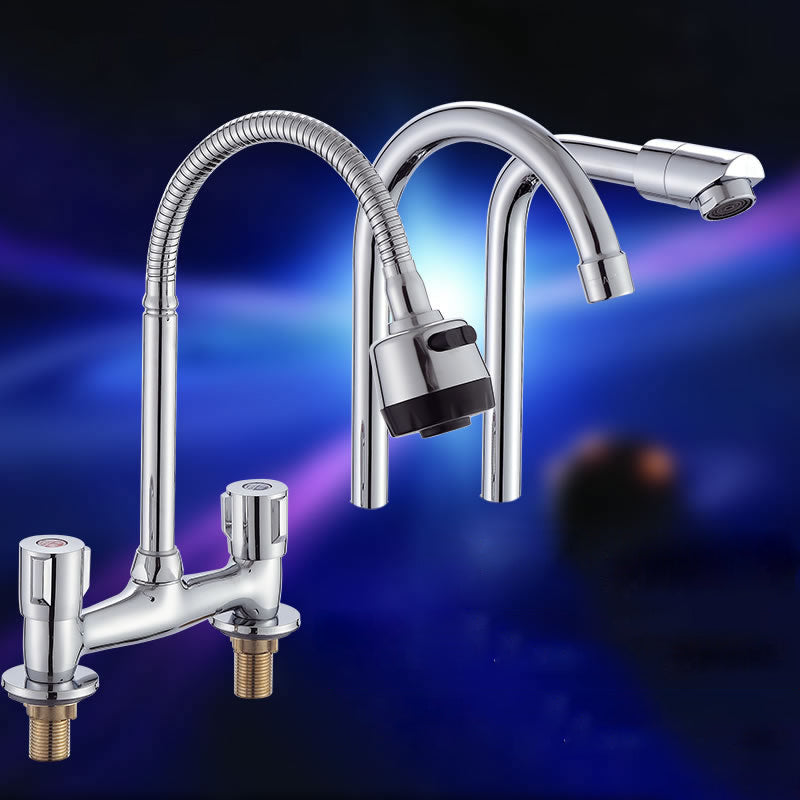 Modern Pull down Faucet Two Handles Pot Filler High Arc Profile Filler Clearhalo 'Home Improvement' 'home_improvement' 'home_improvement_kitchen_faucets' 'Kitchen Faucets' 'Kitchen Remodel & Kitchen Fixtures' 'Kitchen Sinks & Faucet Components' 'kitchen_faucets' 6872413