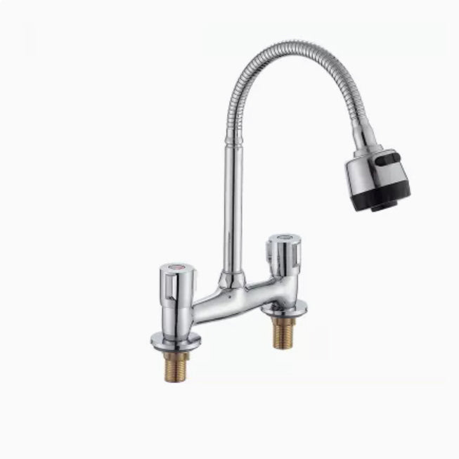 Modern Pull down Faucet Two Handles Pot Filler High Arc Profile Filler Universal Clearhalo 'Home Improvement' 'home_improvement' 'home_improvement_kitchen_faucets' 'Kitchen Faucets' 'Kitchen Remodel & Kitchen Fixtures' 'Kitchen Sinks & Faucet Components' 'kitchen_faucets' 6872414