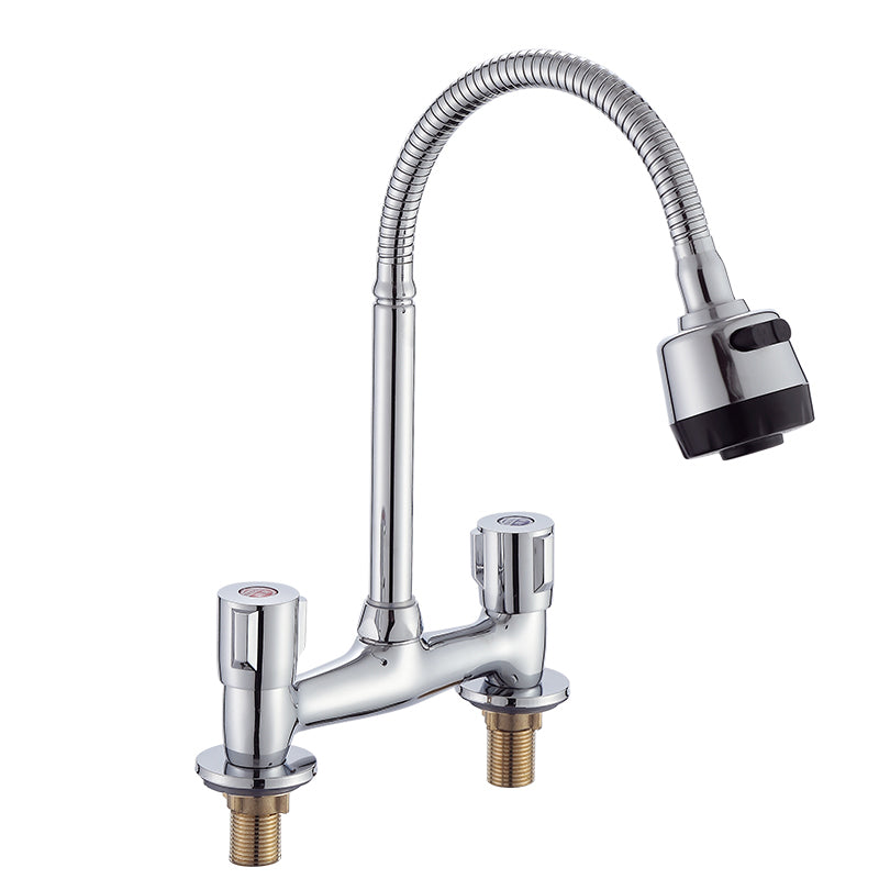 Modern Pull down Faucet Two Handles Pot Filler High Arc Profile Filler Clearhalo 'Home Improvement' 'home_improvement' 'home_improvement_kitchen_faucets' 'Kitchen Faucets' 'Kitchen Remodel & Kitchen Fixtures' 'Kitchen Sinks & Faucet Components' 'kitchen_faucets' 6872417