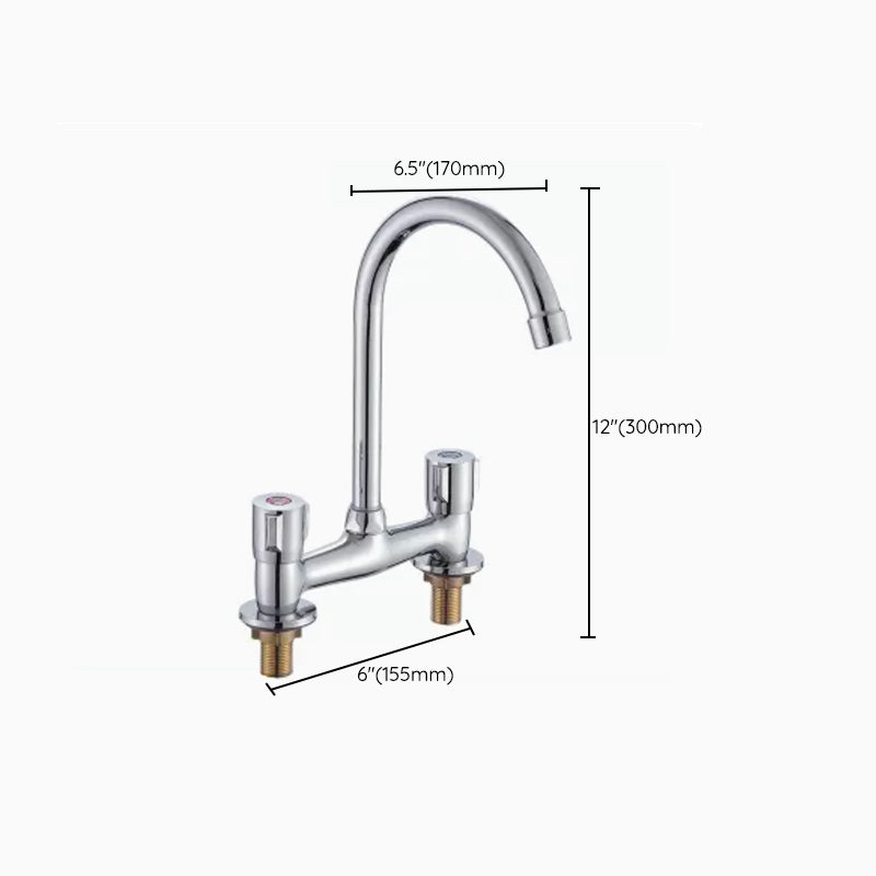 Modern Pull down Faucet Two Handles Pot Filler High Arc Profile Filler Clearhalo 'Home Improvement' 'home_improvement' 'home_improvement_kitchen_faucets' 'Kitchen Faucets' 'Kitchen Remodel & Kitchen Fixtures' 'Kitchen Sinks & Faucet Components' 'kitchen_faucets' 6872421