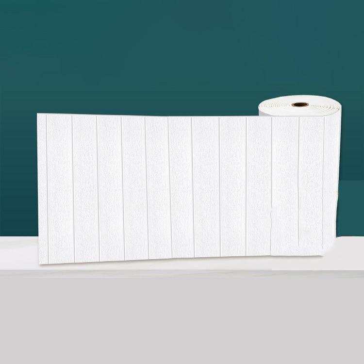 Modern Pearl Wainscoting PVC Wall Access Panel Peel and Stick Foam Baseboard White Nano Clearhalo 'Flooring 'Home Improvement' 'home_improvement' 'home_improvement_wall_paneling' 'Wall Paneling' 'wall_paneling' 'Walls & Ceilings' Walls and Ceiling' 6872493