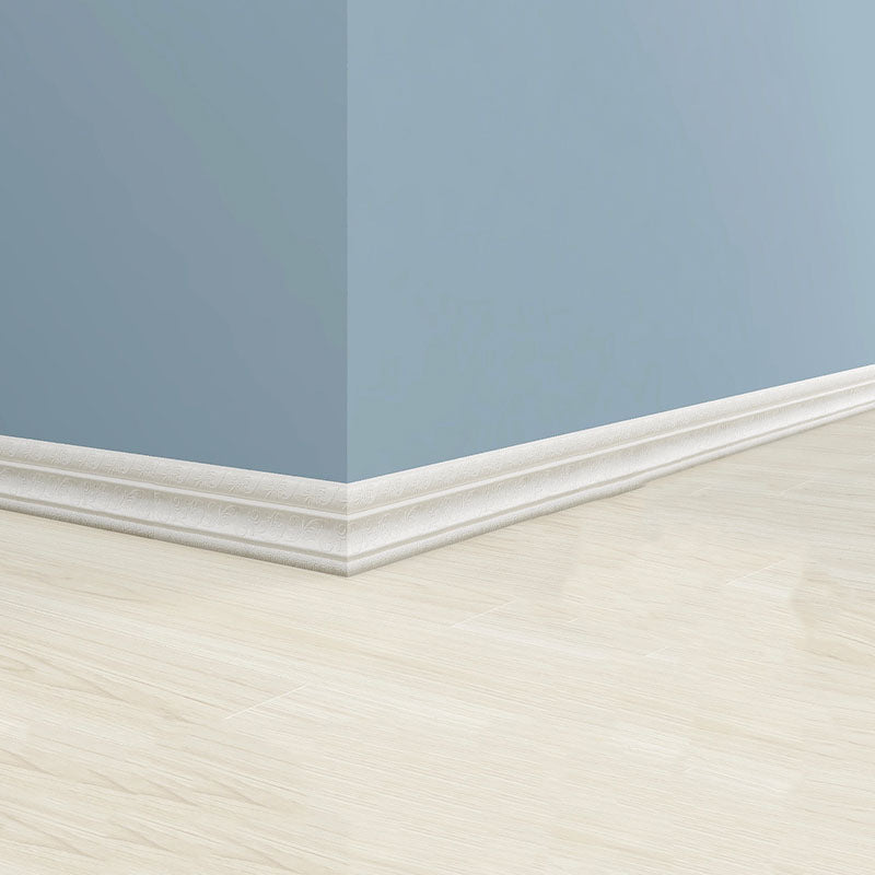 Modern Baseboard 3D Embossing Baseboard PVC Stereo Skirting Set of 1 White Standard Payment Clearhalo 'Flooring 'Home Improvement' 'home_improvement' 'home_improvement_wall_paneling' 'Wall Paneling' 'wall_paneling' 'Walls & Ceilings' Walls and Ceiling' 6872519