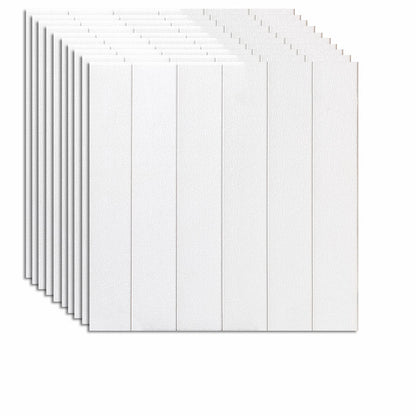 Farmhouse Tin Backsplash Paneling Smooth Wall Ceiling Wood Grain Design White Environmentally Friendly Foam Sponge Clearhalo 'Flooring 'Home Improvement' 'home_improvement' 'home_improvement_wall_paneling' 'Wall Paneling' 'wall_paneling' 'Walls & Ceilings' Walls and Ceiling' 6872530