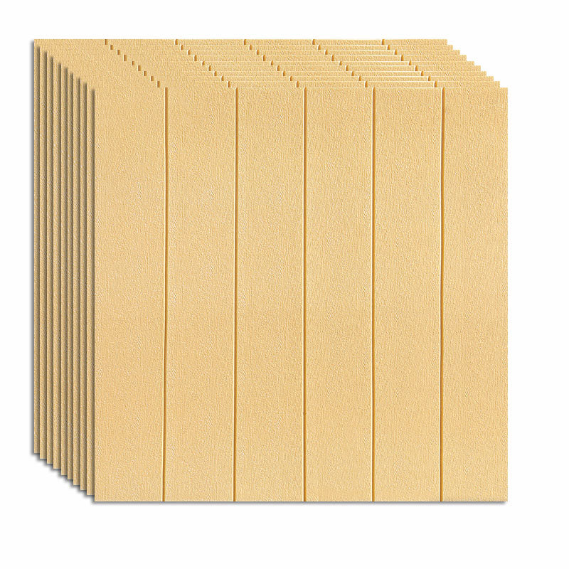 Farmhouse Tin Backsplash Paneling Smooth Wall Ceiling Wood Grain Design Yellow Standard Payment Clearhalo 'Flooring 'Home Improvement' 'home_improvement' 'home_improvement_wall_paneling' 'Wall Paneling' 'wall_paneling' 'Walls & Ceilings' Walls and Ceiling' 6872540