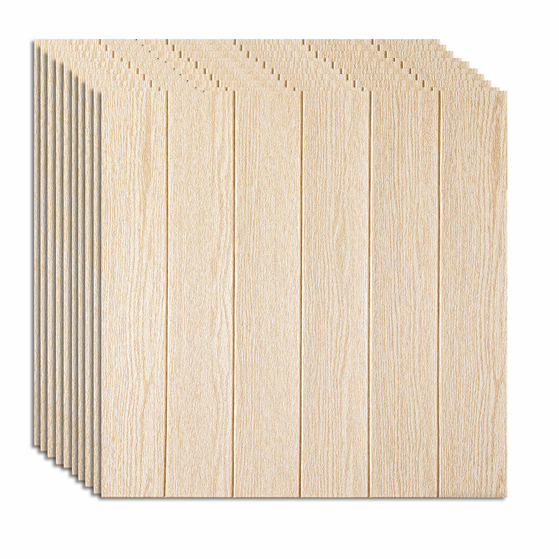 Farmhouse Tin Backsplash Paneling Smooth Wall Ceiling Wood Grain Design Beige Standard Payment Clearhalo 'Flooring 'Home Improvement' 'home_improvement' 'home_improvement_wall_paneling' 'Wall Paneling' 'wall_paneling' 'Walls & Ceilings' Walls and Ceiling' 6872544