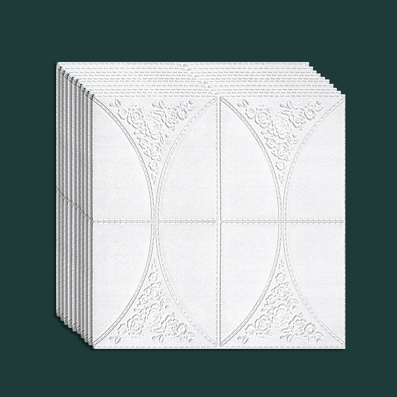 Contemporary Wall Plank 3D Brick Wall Panels Waterproof Set of 10 Ivory Standard Payment Clearhalo 'Flooring 'Home Improvement' 'home_improvement' 'home_improvement_wall_paneling' 'Wall Paneling' 'wall_paneling' 'Walls & Ceilings' Walls and Ceiling' 6872574