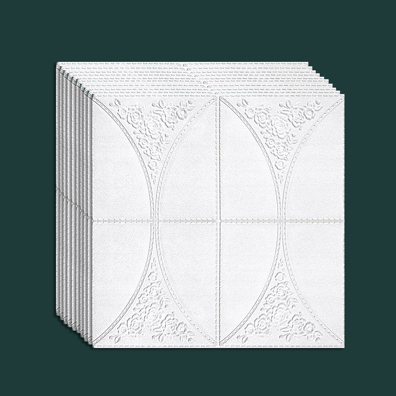 Contemporary Wall Plank 3D Brick Wall Panels Waterproof Set of 10 Ivory Standard Payment Clearhalo 'Flooring 'Home Improvement' 'home_improvement' 'home_improvement_wall_paneling' 'Wall Paneling' 'wall_paneling' 'Walls & Ceilings' Walls and Ceiling' 6872574