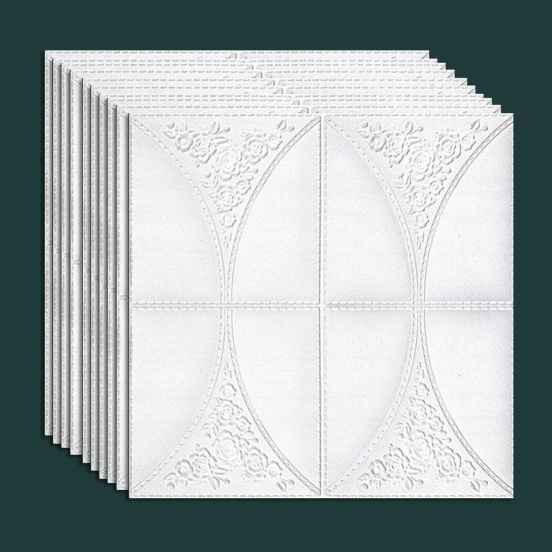 Contemporary Wall Plank 3D Brick Wall Panels Waterproof Set of 10 White Standard Payment Clearhalo 'Flooring 'Home Improvement' 'home_improvement' 'home_improvement_wall_paneling' 'Wall Paneling' 'wall_paneling' 'Walls & Ceilings' Walls and Ceiling' 6872576