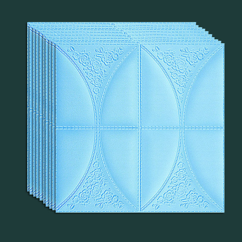 Contemporary Wall Plank 3D Brick Wall Panels Waterproof Set of 10 Blue Standard Payment Clearhalo 'Flooring 'Home Improvement' 'home_improvement' 'home_improvement_wall_paneling' 'Wall Paneling' 'wall_paneling' 'Walls & Ceilings' Walls and Ceiling' 6872579