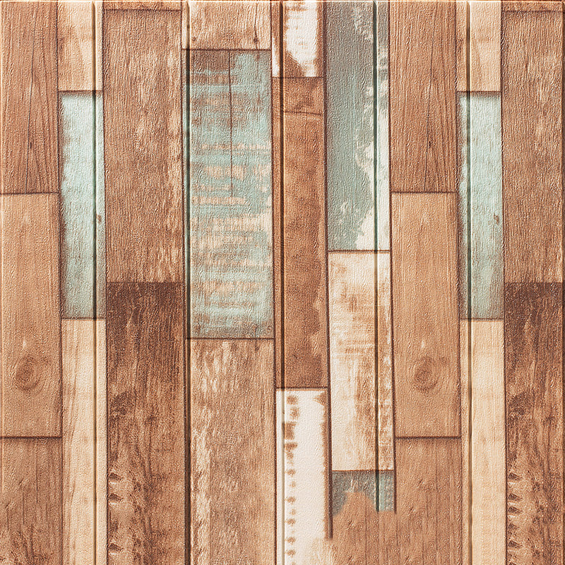 Modern Pearl Wainscoting PVC Wall Access Panel Peel and Stick Wall Tile Red Wood Clearhalo 'Flooring 'Home Improvement' 'home_improvement' 'home_improvement_wall_paneling' 'Wall Paneling' 'wall_paneling' 'Walls & Ceilings' Walls and Ceiling' 6872587