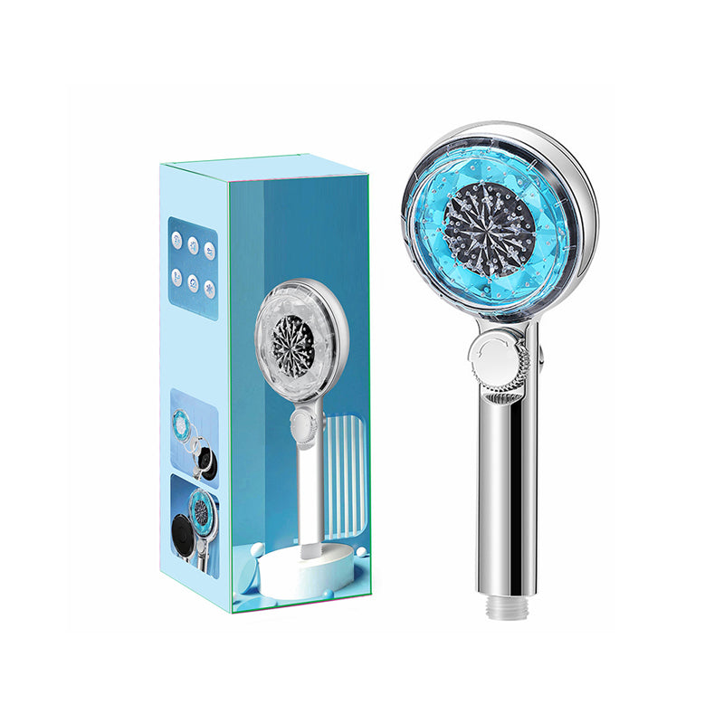 Contemporary Handheld Shower Head Round Filter Ball Spray Head With Digital Display Clearhalo 'Bathroom Remodel & Bathroom Fixtures' 'Home Improvement' 'home_improvement' 'home_improvement_shower_heads' 'Shower Heads' 'shower_heads' 'Showers & Bathtubs Plumbing' 'Showers & Bathtubs' 6872707