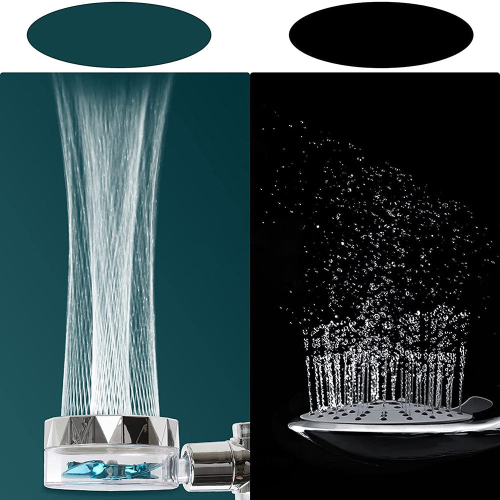 Contemporary Handheld Supercharged Shower Head Round 3 Setting Spray Head Clearhalo 'Bathroom Remodel & Bathroom Fixtures' 'Home Improvement' 'home_improvement' 'home_improvement_shower_heads' 'Shower Heads' 'shower_heads' 'Showers & Bathtubs Plumbing' 'Showers & Bathtubs' 6872745