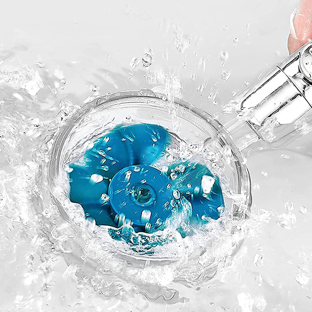 Contemporary Handheld Supercharged Shower Head Round 3 Setting Spray Head Clearhalo 'Bathroom Remodel & Bathroom Fixtures' 'Home Improvement' 'home_improvement' 'home_improvement_shower_heads' 'Shower Heads' 'shower_heads' 'Showers & Bathtubs Plumbing' 'Showers & Bathtubs' 6872750