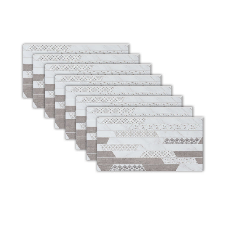 Modern Peel and Stick Tile Ceramic Single Tile Rectangular Peel & Stick Mosaic Tile Gray Coffee Clearhalo 'Flooring 'Home Improvement' 'home_improvement' 'home_improvement_peel_stick_blacksplash' 'Peel & Stick Backsplash Tile' 'peel_stick_blacksplash' 'Walls & Ceilings' Walls and Ceiling' 6873545