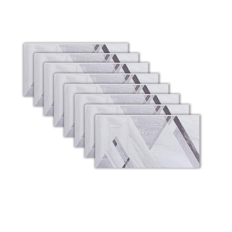 Modern Peel and Stick Tile Ceramic Single Tile Rectangular Peel & Stick Mosaic Tile Gray Purple Clearhalo 'Flooring 'Home Improvement' 'home_improvement' 'home_improvement_peel_stick_blacksplash' 'Peel & Stick Backsplash Tile' 'peel_stick_blacksplash' 'Walls & Ceilings' Walls and Ceiling' 6873552