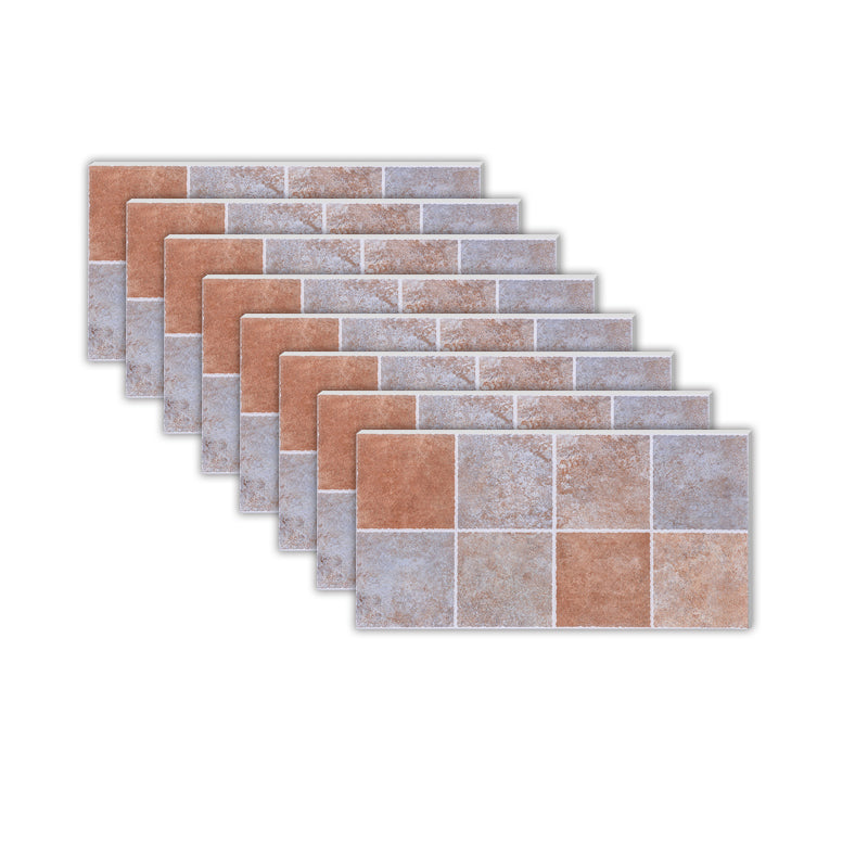 Modern Peel and Stick Tile Ceramic Single Tile Rectangular Peel & Stick Mosaic Tile Brick Red Clearhalo 'Flooring 'Home Improvement' 'home_improvement' 'home_improvement_peel_stick_blacksplash' 'Peel & Stick Backsplash Tile' 'peel_stick_blacksplash' 'Walls & Ceilings' Walls and Ceiling' 6873556