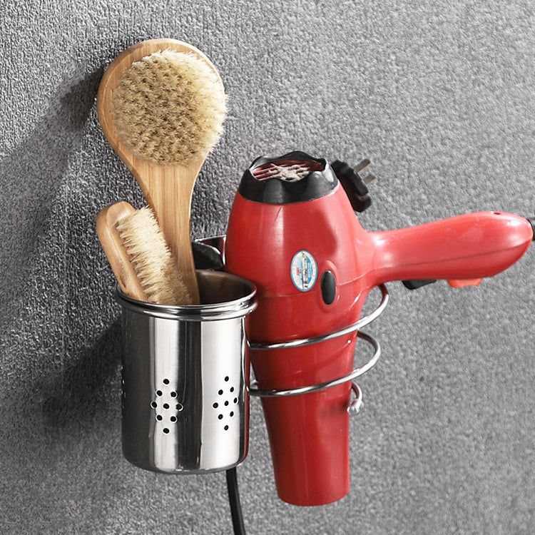 Polished Chrome Bath Hardware Set in Stainless Steel with Bath Shelf/Robe Hooks/Towel Bar Clearhalo 'Bathroom Hardware Sets' 'Bathroom Hardware' 'Bathroom Remodel & Bathroom Fixtures' 'bathroom_hardware_sets' 'Home Improvement' 'home_improvement' 'home_improvement_bathroom_hardware_sets' 6876667