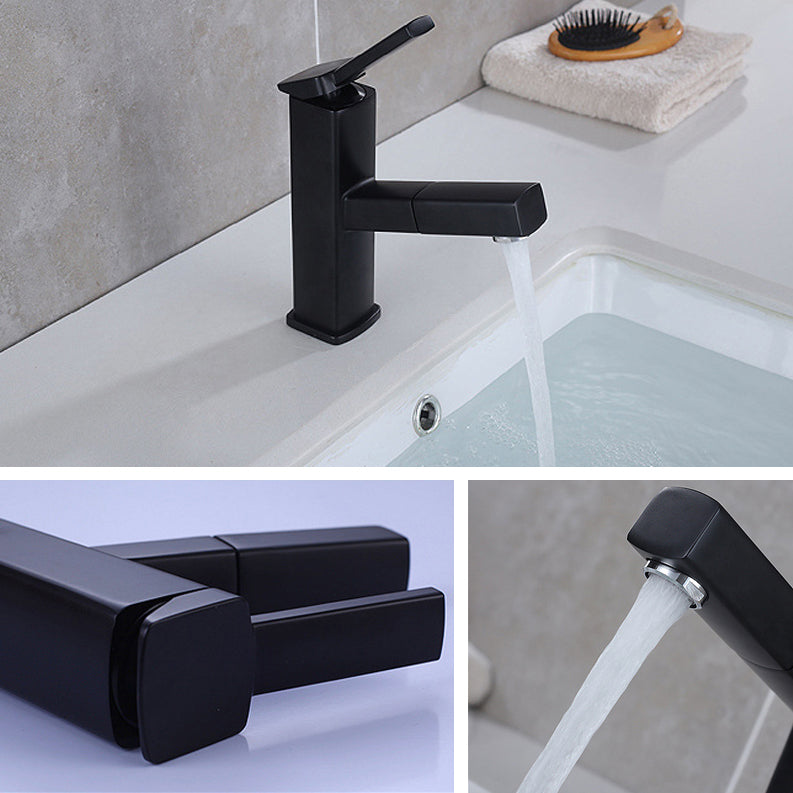 Glam Style Faucet Single Handle Centerset Faucet with Swivel Spout Clearhalo 'Bathroom Remodel & Bathroom Fixtures' 'Bathroom Sink Faucets' 'Bathroom Sinks & Faucet Components' 'bathroom_sink_faucets' 'Home Improvement' 'home_improvement' 'home_improvement_bathroom_sink_faucets' 6881017