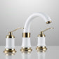 Modern Vessel Faucet Metal Lever Handles Low Arc Vessel Faucet for Home White Faucets Clearhalo 'Bathroom Remodel & Bathroom Fixtures' 'Bathroom Sink Faucets' 'Bathroom Sinks & Faucet Components' 'bathroom_sink_faucets' 'Home Improvement' 'home_improvement' 'home_improvement_bathroom_sink_faucets' 6881096