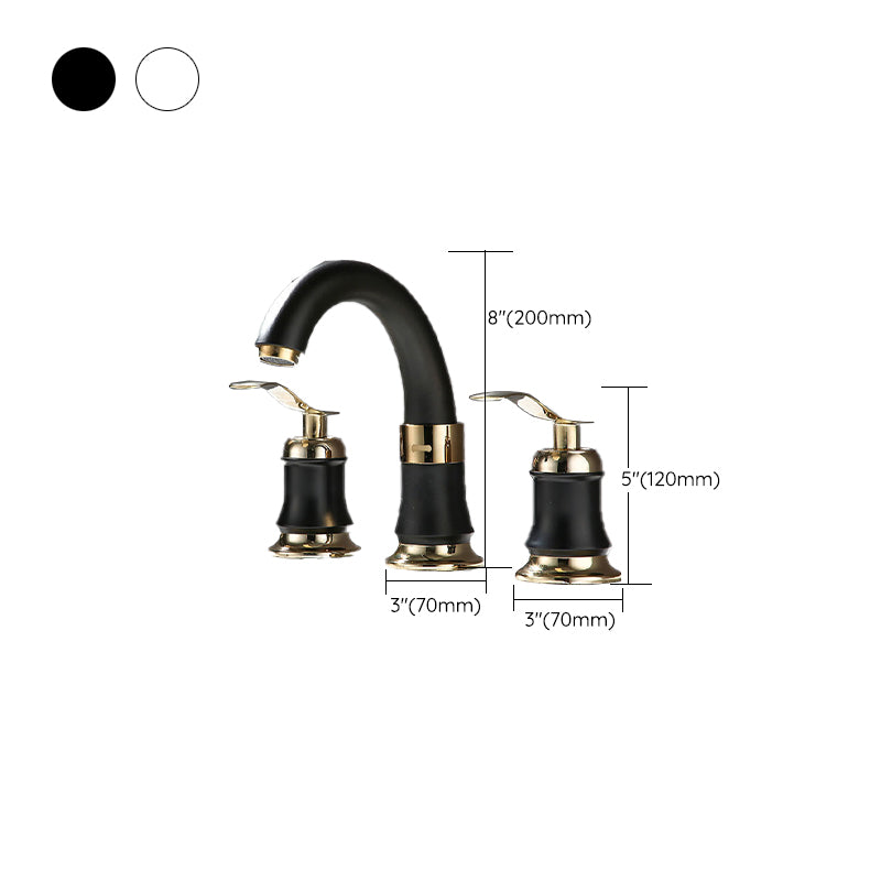 Modern Vessel Faucet Metal Lever Handles Low Arc Vessel Faucet for Home Clearhalo 'Bathroom Remodel & Bathroom Fixtures' 'Bathroom Sink Faucets' 'Bathroom Sinks & Faucet Components' 'bathroom_sink_faucets' 'Home Improvement' 'home_improvement' 'home_improvement_bathroom_sink_faucets' 6881106