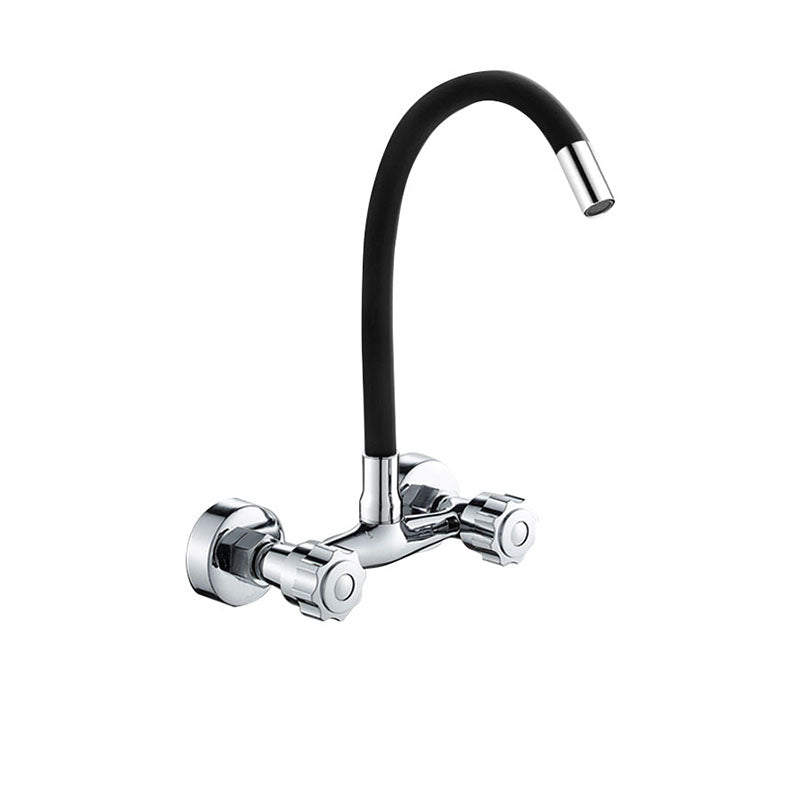 Contemporary Two Handles Kitchen Faucet Pull Down Bar Faucet Single Pattern Clearhalo 'Home Improvement' 'home_improvement' 'home_improvement_kitchen_faucets' 'Kitchen Faucets' 'Kitchen Remodel & Kitchen Fixtures' 'Kitchen Sinks & Faucet Components' 'kitchen_faucets' 6881109