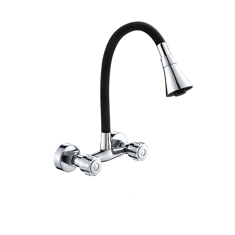 Contemporary Two Handles Kitchen Faucet Pull Down Bar Faucet Dual Mode Clearhalo 'Home Improvement' 'home_improvement' 'home_improvement_kitchen_faucets' 'Kitchen Faucets' 'Kitchen Remodel & Kitchen Fixtures' 'Kitchen Sinks & Faucet Components' 'kitchen_faucets' 6881110