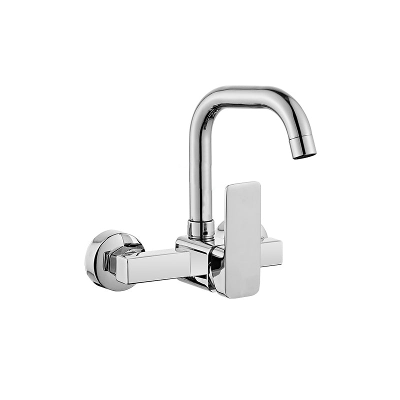 Modern Kitchen Faucet Single Level No Sensor Bar Faucet in Silver Umbrella Pipe Single-mode Water Outlet Clearhalo 'Home Improvement' 'home_improvement' 'home_improvement_kitchen_faucets' 'Kitchen Faucets' 'Kitchen Remodel & Kitchen Fixtures' 'Kitchen Sinks & Faucet Components' 'kitchen_faucets' 6881174